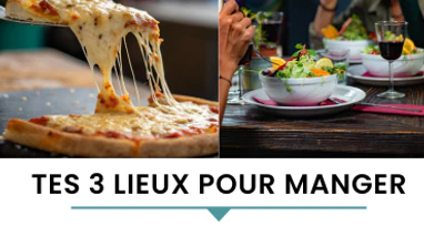 Réseaux Sociaux - Tes 3 lieux pour manger