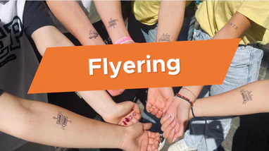Flyering WEPtalk Gent 14 november