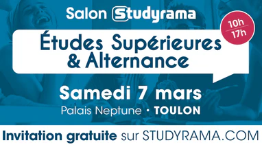 Participe au Salon STUDYRAMA de TOULON 