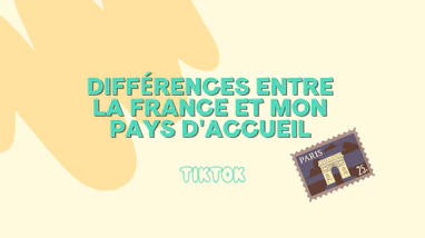 5 différences entre la France et mon pays d'accueil - TikTok
