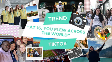 At 16, you flew across the world - TikTok